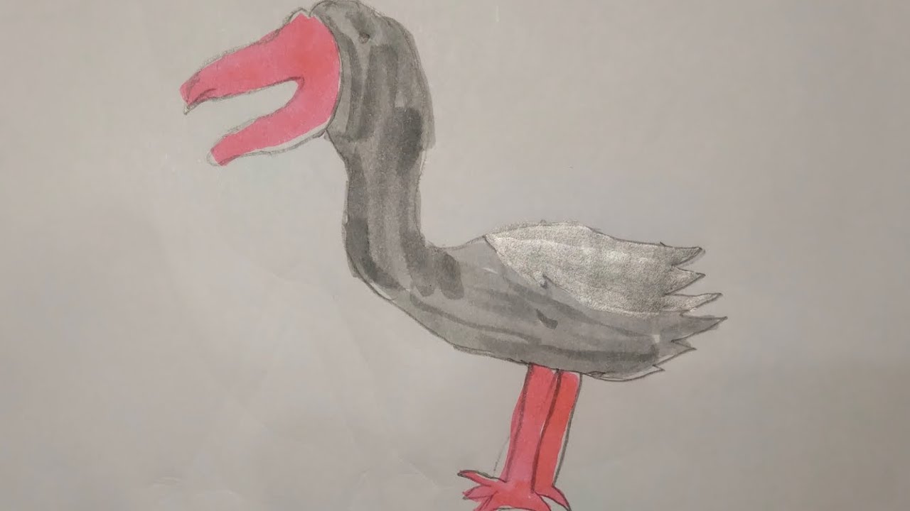 Easy Shoebill Drawing for Kids 🐦 | Step by Step Bird Drawing | Dishaan’s World