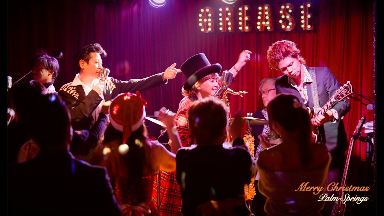 Marry Christmas and Happy holidays / Palm Springs Live at Music Room GREASE