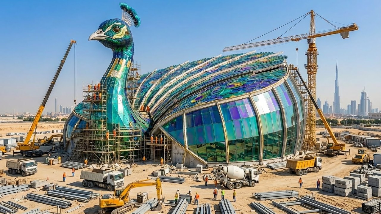 Внутри отеля Giant Peacock Hotel Dubai 🇦🇪: как был построен роскошный курорт стоимостью 2,5 милли...