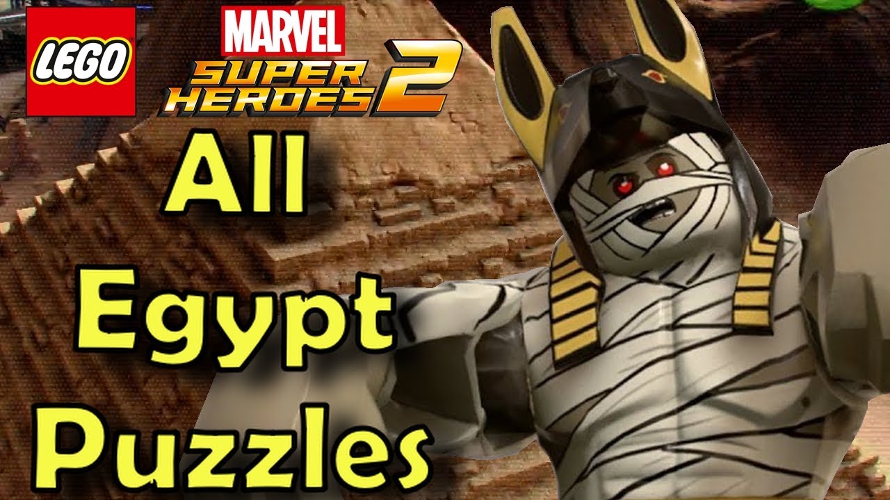 All Egypt Puzzles in LEGO Marvel Superheroes 2