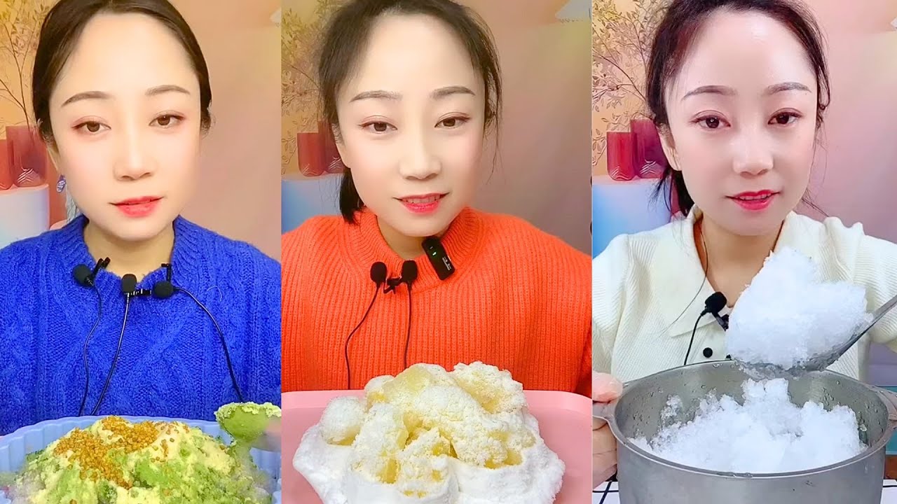 Handmade Shaved Ice Eating Show | Calm Ice ASMR Mukbang #10