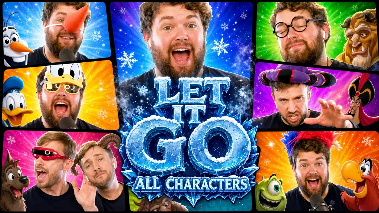 FROZEN: Let It Go - All Disney Characters SING feat. @brianhullsvoice