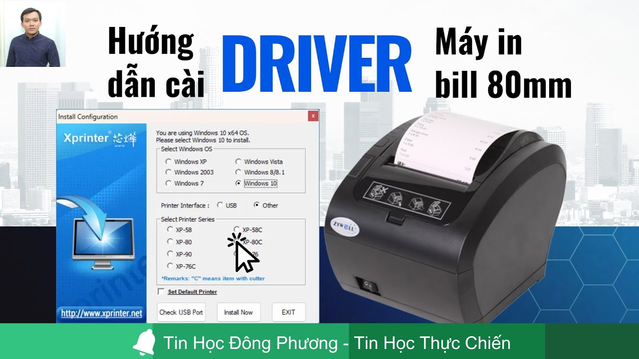C&aacute;ch c&agrave;i Driver m&aacute;y in h&oacute;a đơn K80 (Xprinter) qua cổng USB chi tiết nhất