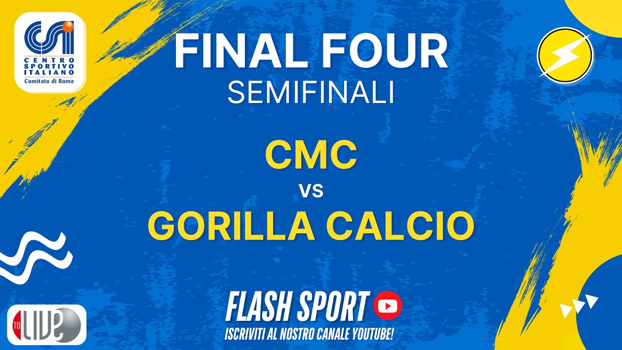 CMC - GORILLA (ore 16:00) e UNICATT - DON BOSCO GENZANO (ore 18:00) | Semifinali CSI C5 Femminile
