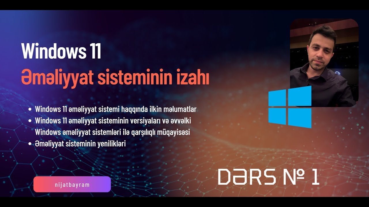 Windows 11 Əməliyyat sisteminin izahı - Azərbaycanca [İLK DƏFƏ-] Dərs №1  Kitab oxuma -baxaraq öyrən