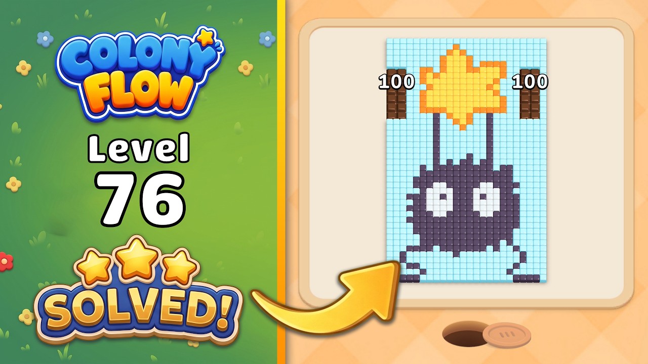 Colony Flow! - Level 76 Walkthrough 🧩 | Solution & Gameplay (ABI GAMES) 🐜