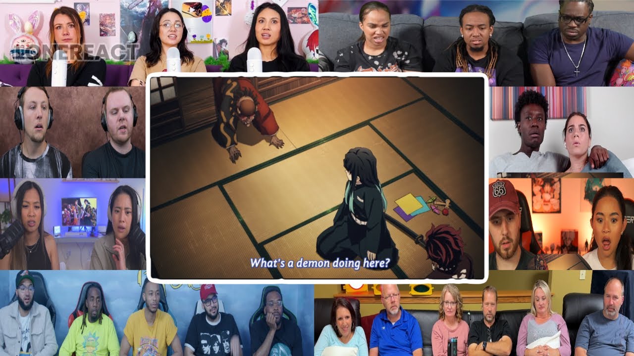 Upper Moon 4 Appears in the Village! Scene - Demon Slayer S3 Ep3 | Reaction Mashup