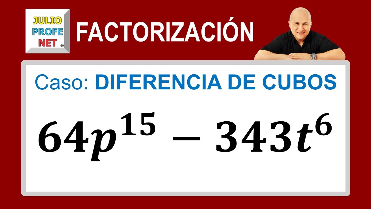 Factorización | Caso 7: diferencia de cubos | Ejercicio 1 #julioprofe