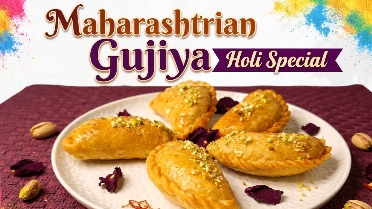Gujiya with Puran Poli Filling | Unique Holi Sweet Recipe | Reel To Meal 