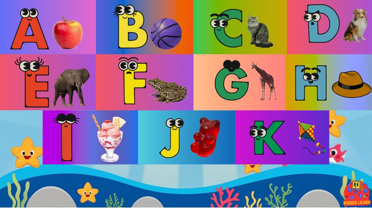Learn Alphabet A-K letter things song! Kids vocabulary! #kidslearning #kidssong