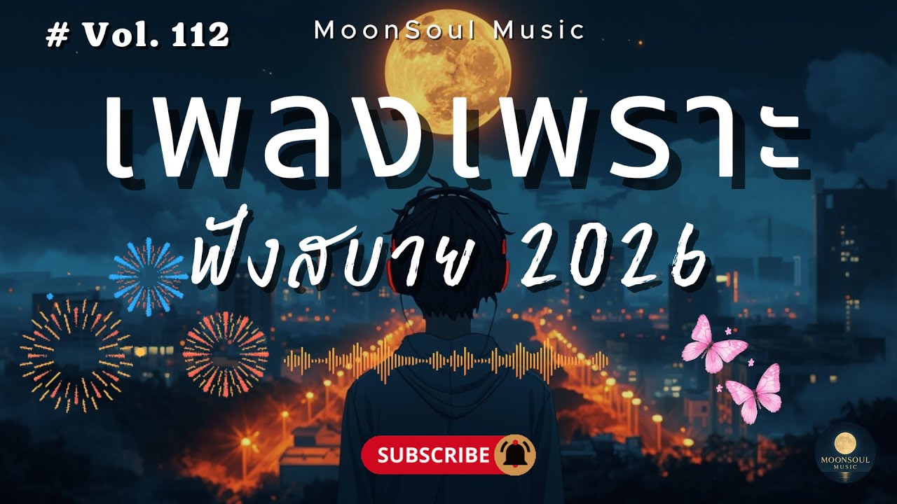 รวมเพลงเพราะ ๆ ฟังสบายยาวต่อเนื่อง เพลงฟังตอนทำงาน ฟังตอนเหงา 2026 Vol.112