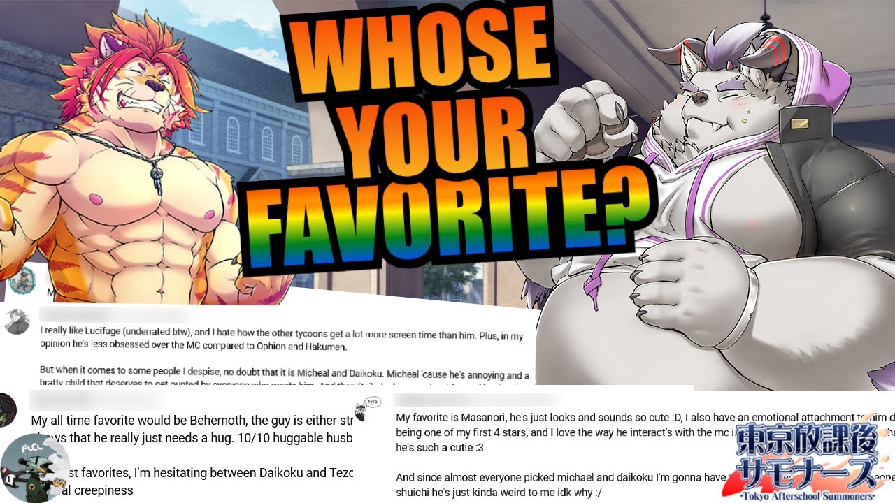 Your Fave and Least-Faveorite Housamo Husbandos| Tokyo Afterschool Summoners #gay #furry #gacha
