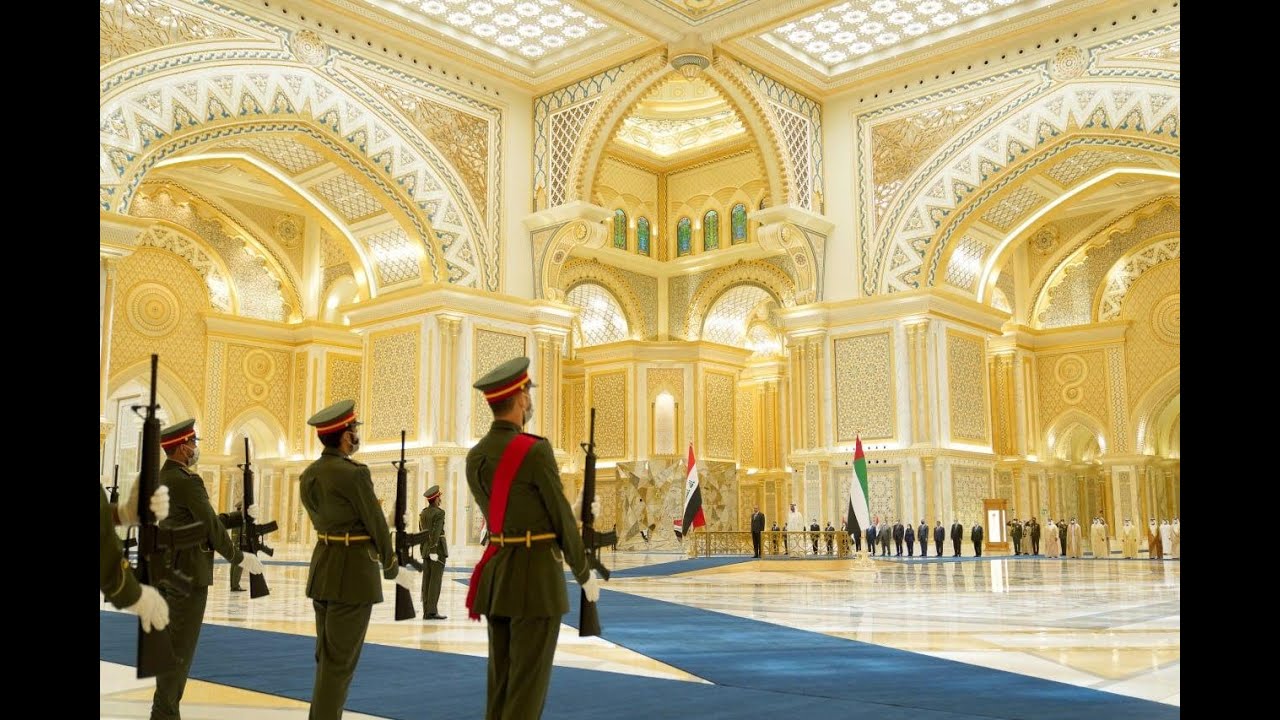 مراسم استقبال رسمية لرئيس مجلس الوزراء السيد مصطفى الكاظمي  في دولة الامارات