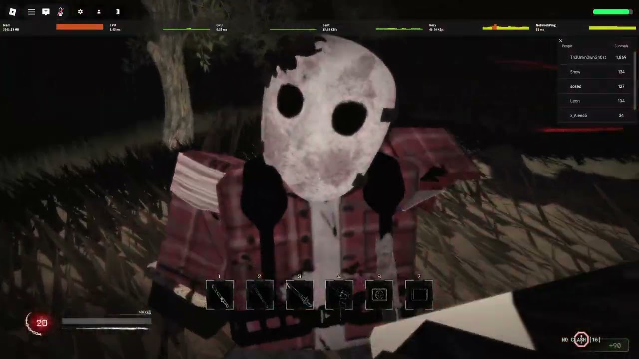 roblox chain survival  and im getting better