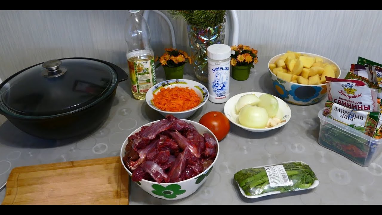 Тушёный заяц с картошкой
