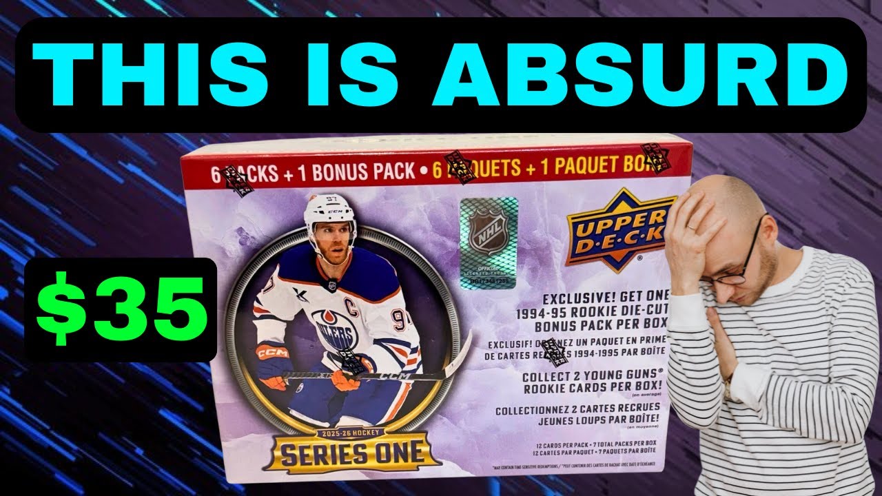 Я купил этот мегабокс Upper Deck Series 1 2025-26 года за 35 долларов в Walmart! Но почему этот б...
