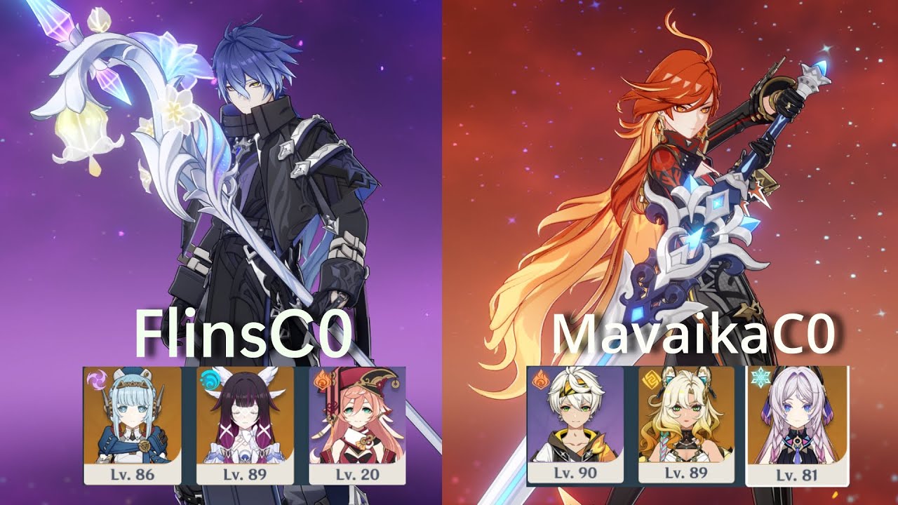 C0 Flins and C0 Mavuika Destroys 6.2 Spiral Abyss | Floor 12 |