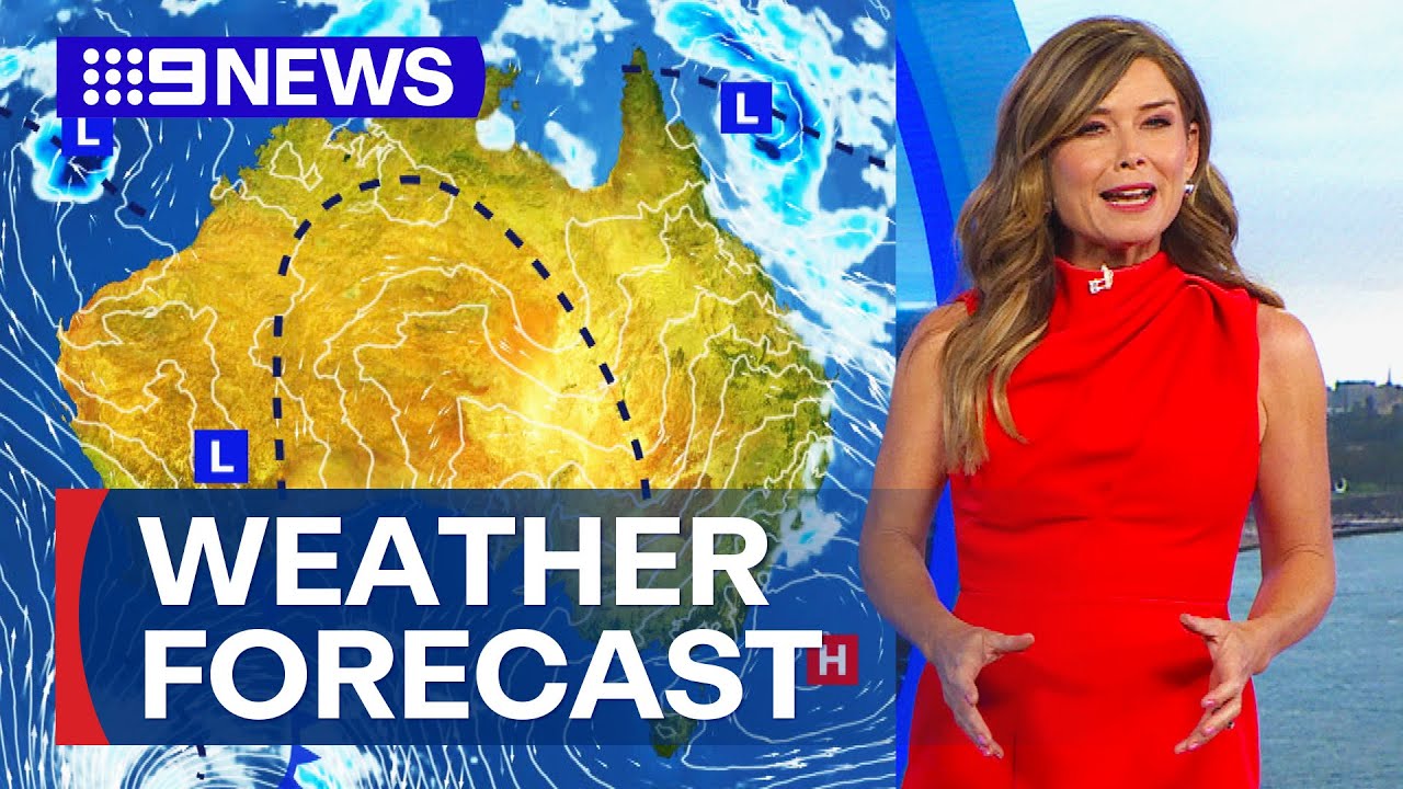 Australia Weather Update: Showers and storms set for parts of the country | 9 News Australia