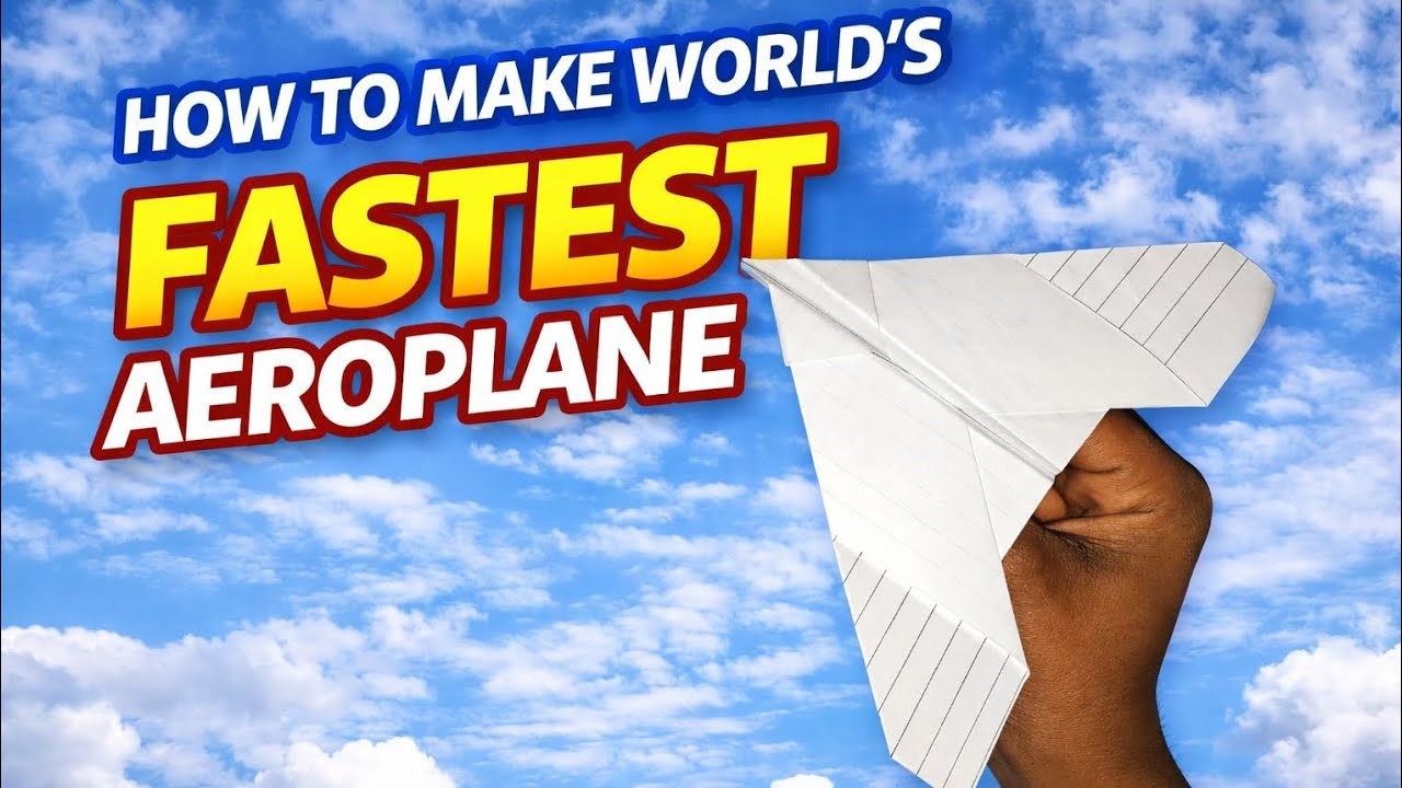 How to make world's fastest aeroplane || easy to make craft 🛫✈️#viral #craft #papercraft 