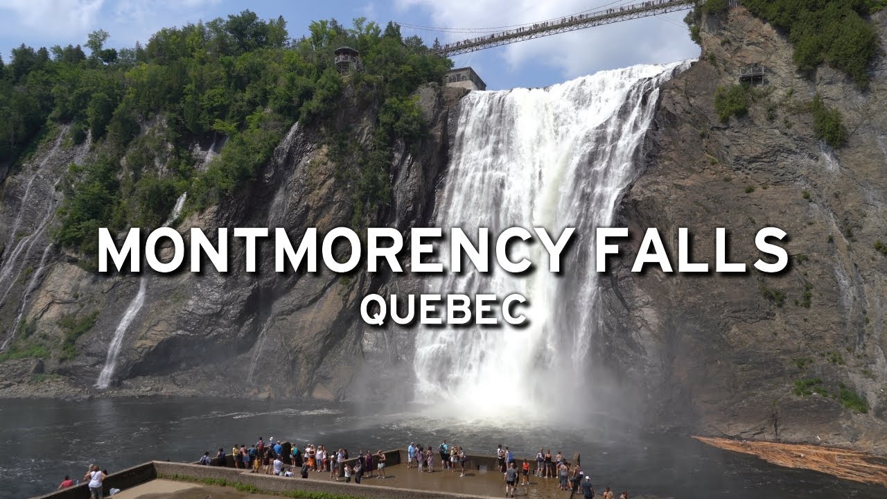 🇨🇦 Montmorency Falls - Quebec - Canada  (4K)