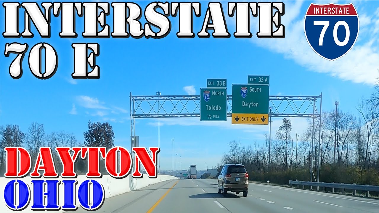 I-70 East - Dayton - Ohio - 4K Highway Drive