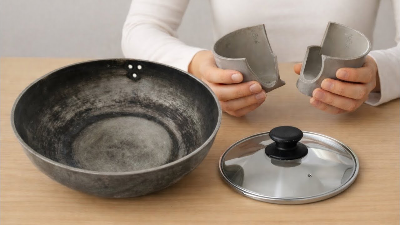 Look what I did with my old and broken kitchen utensils! Diy! Recycling!