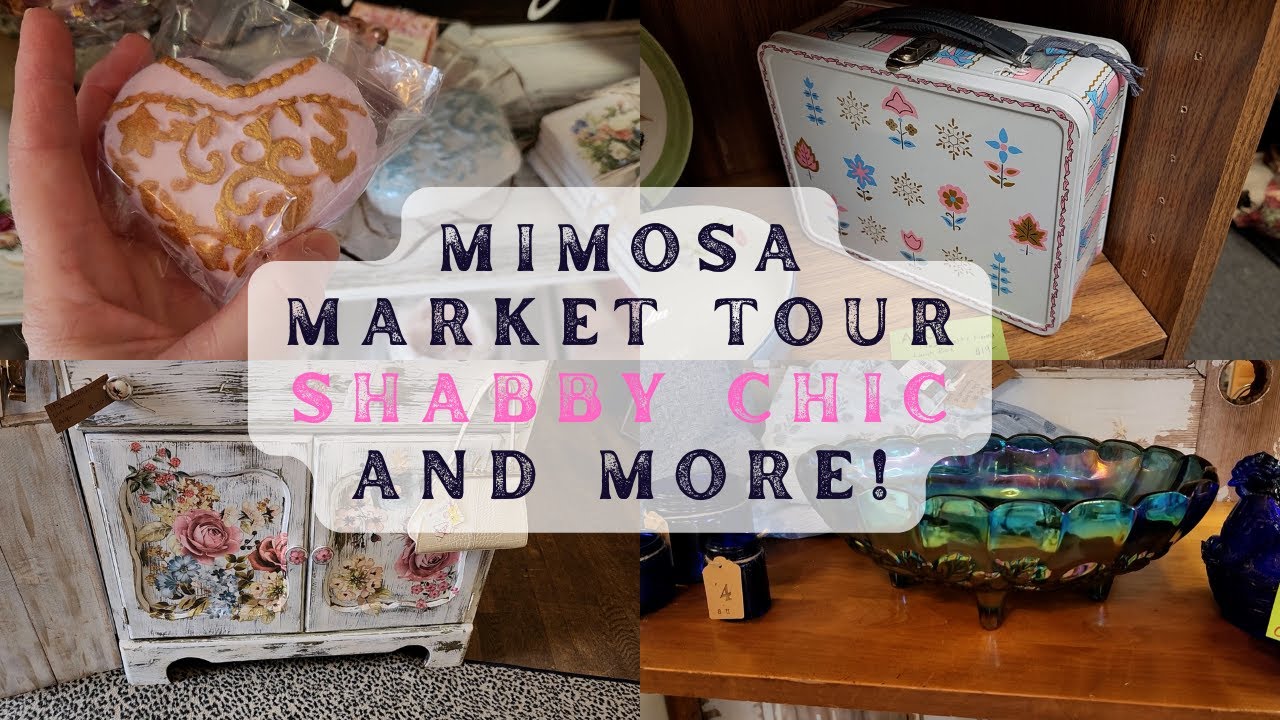 Mimosa Market Tour/ Shabby Chic Spring & Valentines Decor #shopping #decor #vintage