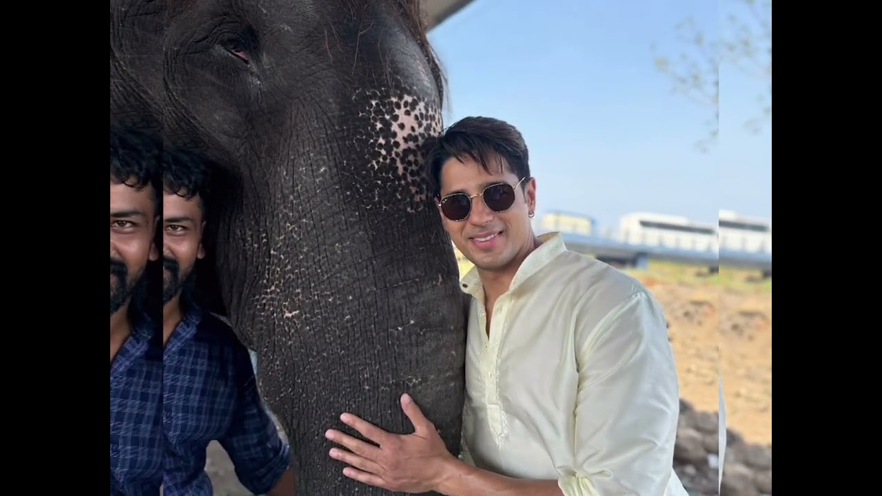 &ldquo;Sidharth Malhotra&rsquo;s Kerala Diaries | Cute Elephant Moments from Param Sundari&rdquo;