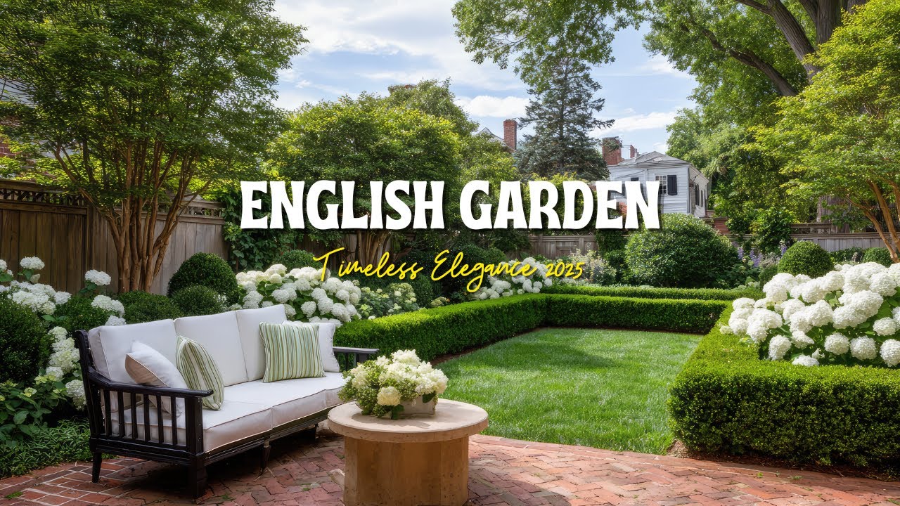 Modern English Garden 2025: Timeless, Lush & Sophisticated Design for Effortless Elegance