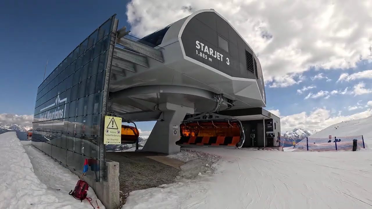 Flachau Starjet 3 Bergstation bis Starjet 2 Talstation 06.04.2025
