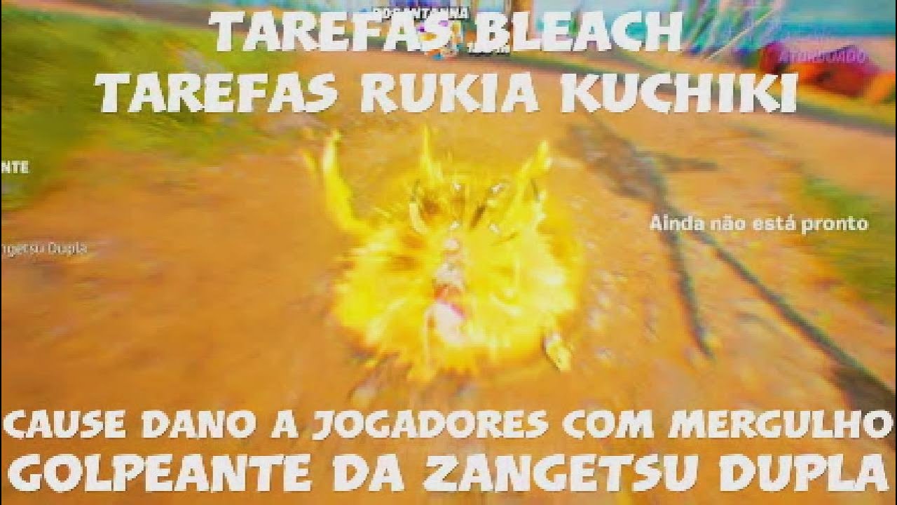 Cause dano a jogadores com o Mergulho Golpeante da Zangetsu Dupla