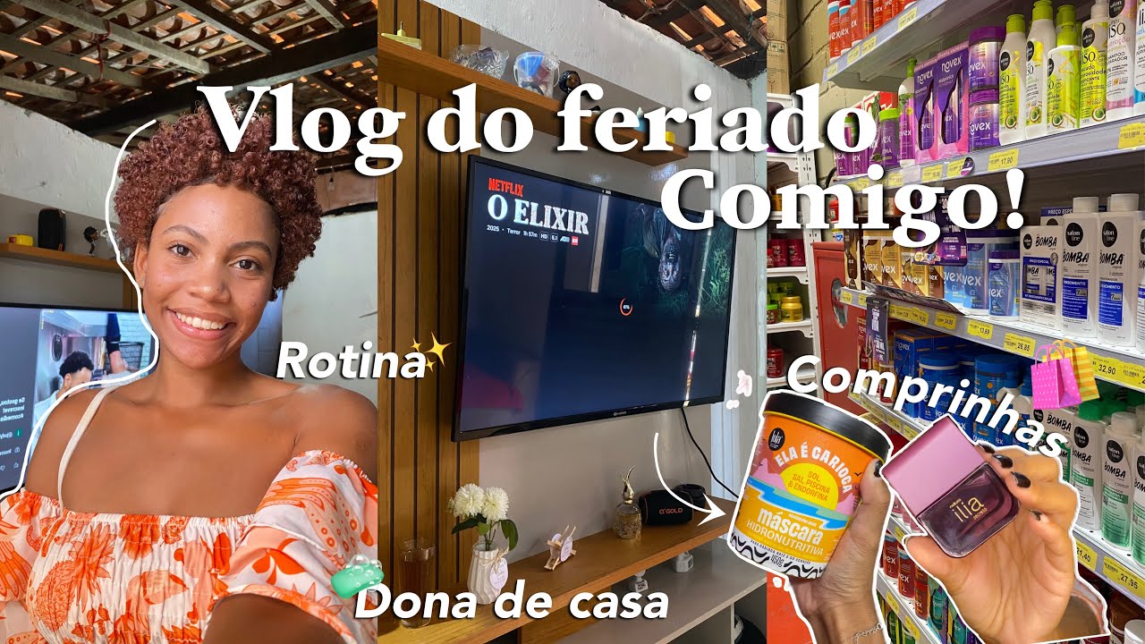 DAILY VLOG | feriado comigo🩰 | comprinhas | dona de casa