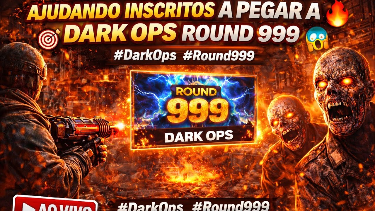 🔥 AJUDANDO INSCRITOS A PEGAR A DARK OPS ROUND 999 | COD 7 ZOMBIES 