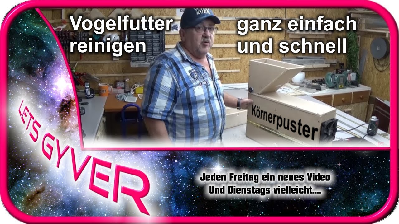 Vogelfutter reinigen | Wie geht das | Spreu vom Weizen trennen | Körnergebläse |
