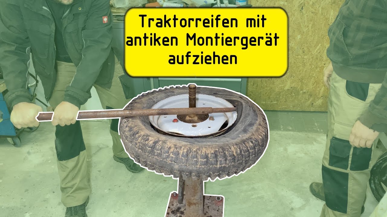 Reifen geplatzt!  Rettung durch das DDR Reifenmontiergerät