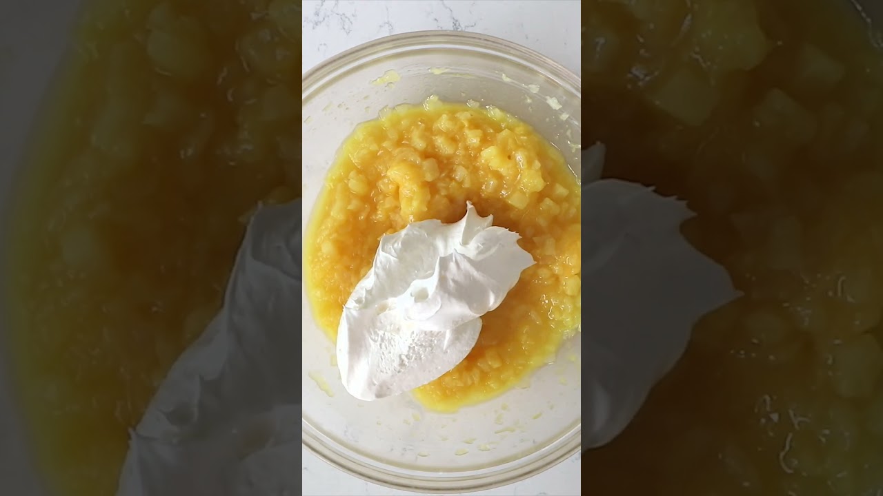 Десерт &laquo;Ананасовая мечта&raquo; без выпечки Lush #шорты