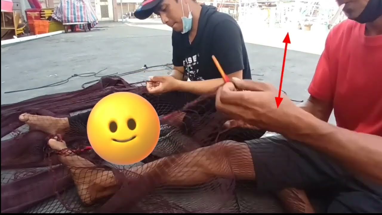 KAPAL NELAYAN  TAIWAN BUWAT JARING BARU TKI KEREN BANGET JAGO JAHIT JARING  pelabuwan limeng