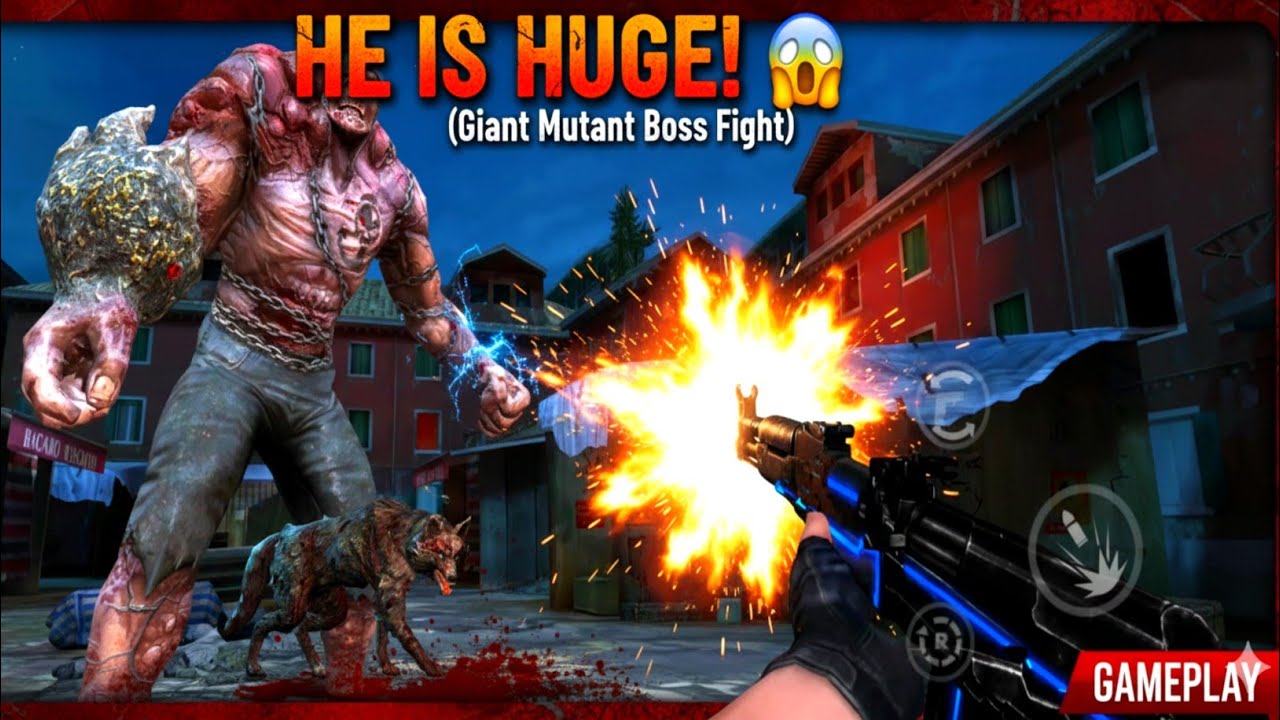 HE IS HUGE! 😱 Giant Mutant Boss Fight (Zombie Fire 3D)