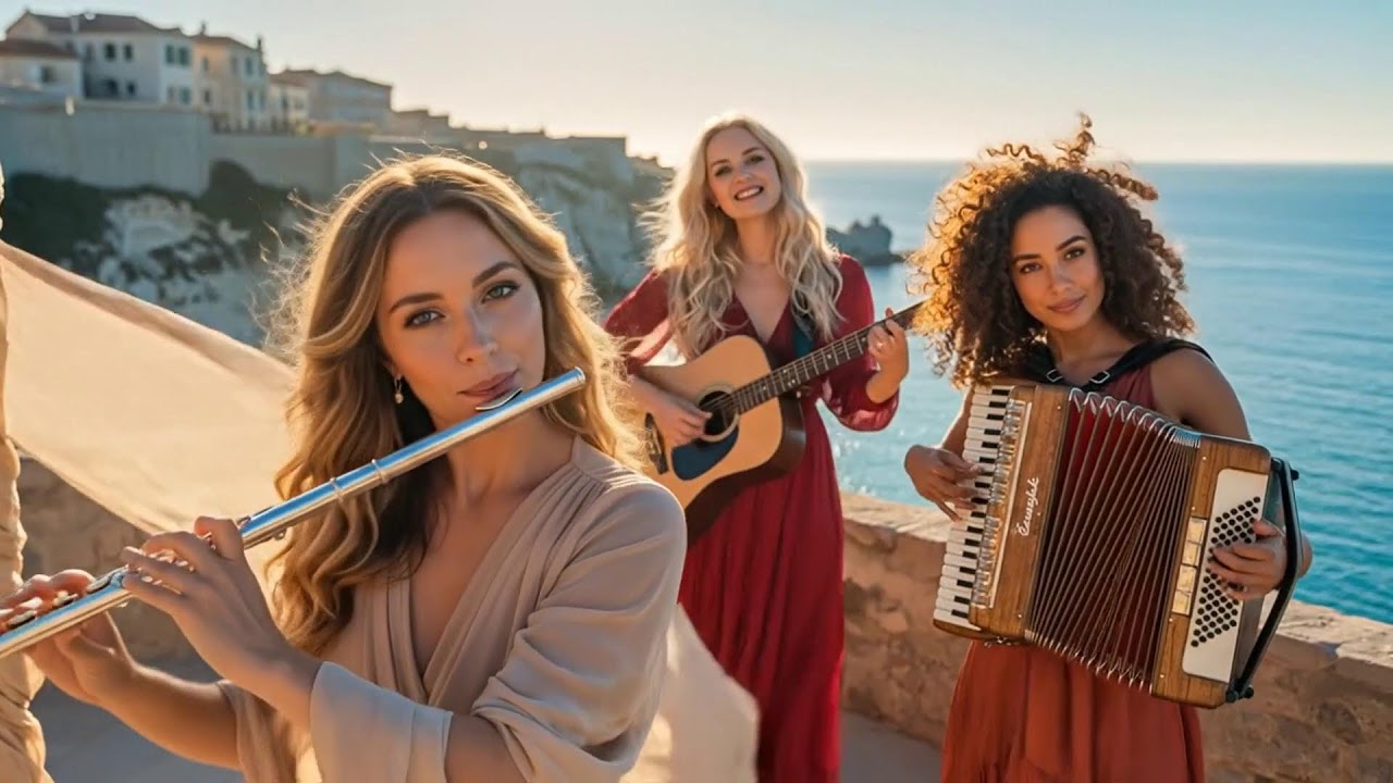 Golden Horizon Reverie | Cinematic Flamenco Guitar, Sax, Accordion & Flute