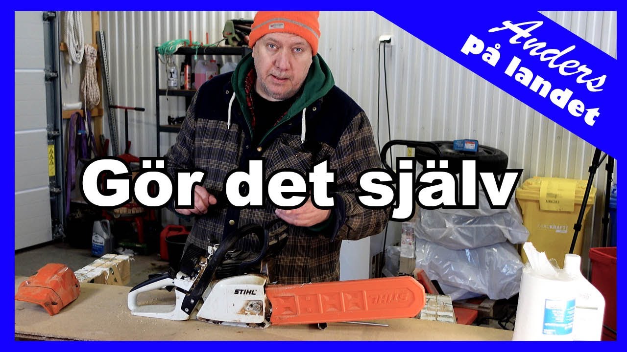 Serva motorsågen på rätt sätt