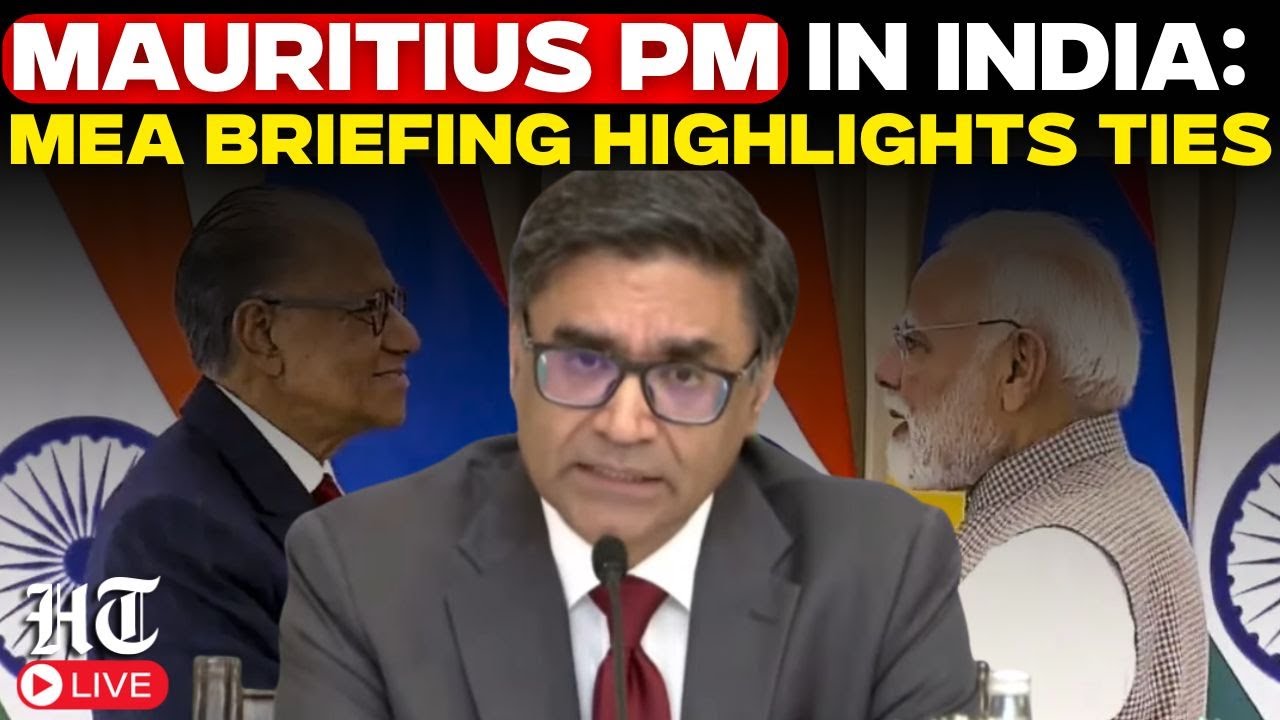MEA India Live: Special Briefing Held As Mauritius PM Visits India To Boost Bilateral Cooperation
