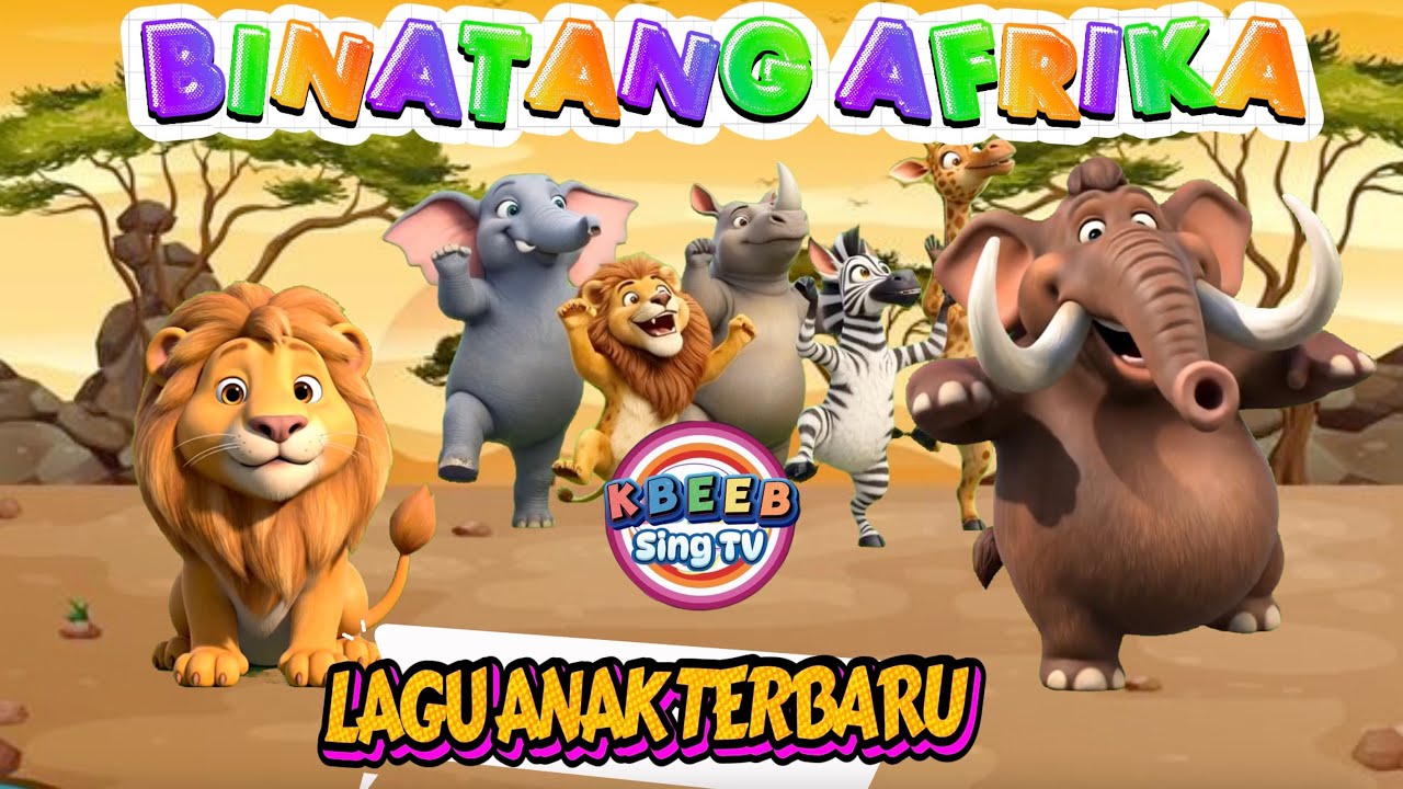 Lagu Baru.. BINATANG AFRIKA - Kbeeb Sing TV #kbeeb #laguanak #binatanglucu 