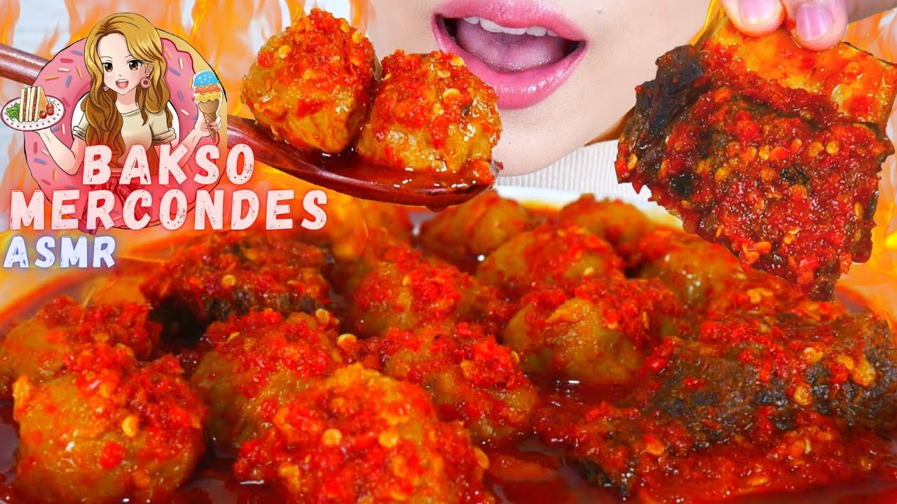 ASMR BAKSO URAT MERCONDES BY @QeiASMR | PEDESNYA SAMPE KE TULANG🦴🥵 | ASMR INDONESIA