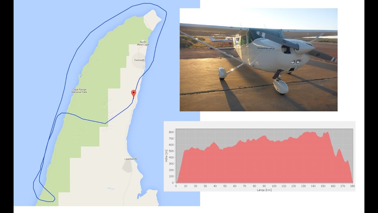 AUSTRALIA: Cessna 172 - Flight over Ningaloo Reef - Exmouth, Australia