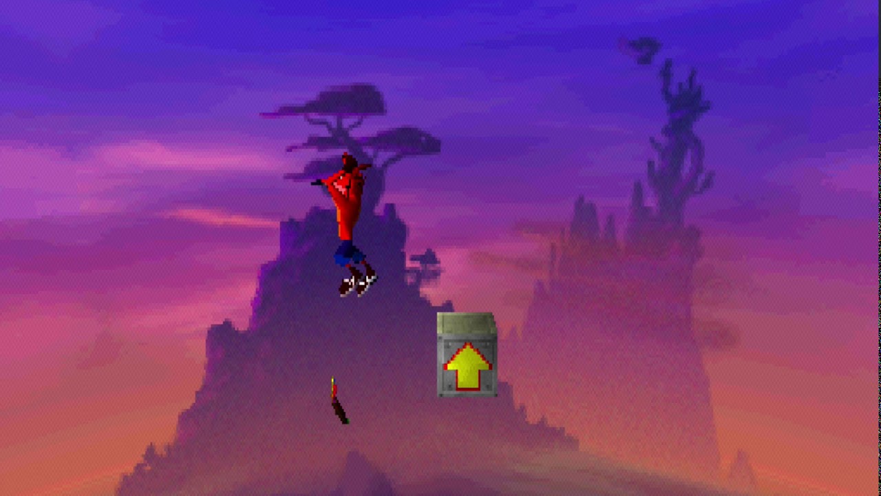 Crash Bandicoot (Sony Playstation/PSX) - Native Fortress (HD) - All Boxes