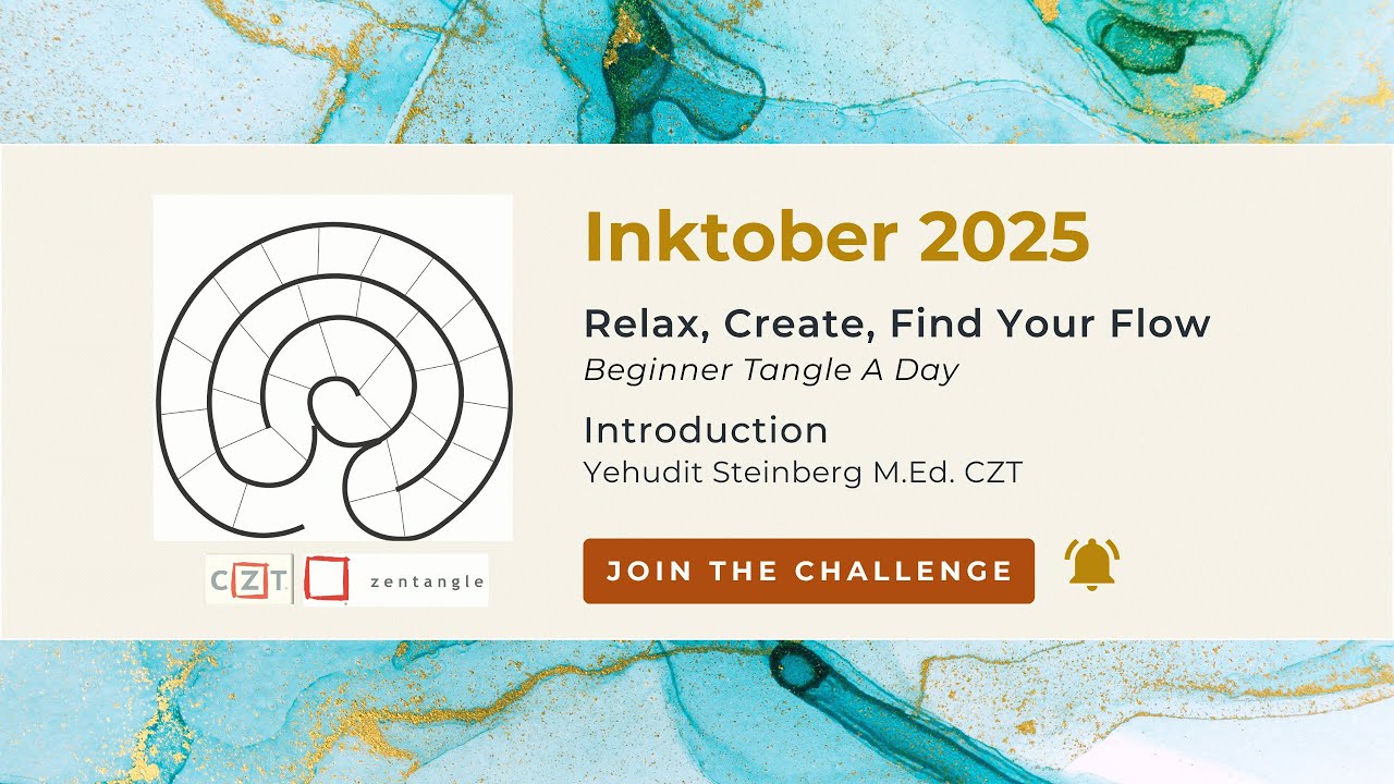 Inktober 2025 · Labyrinth Tangle Journey (Intro)