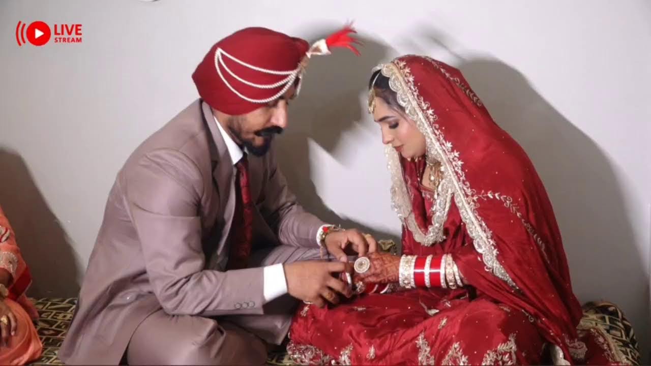 Live on Wedding Ceremony Gursevak Singh weds Navdeep Kaur....