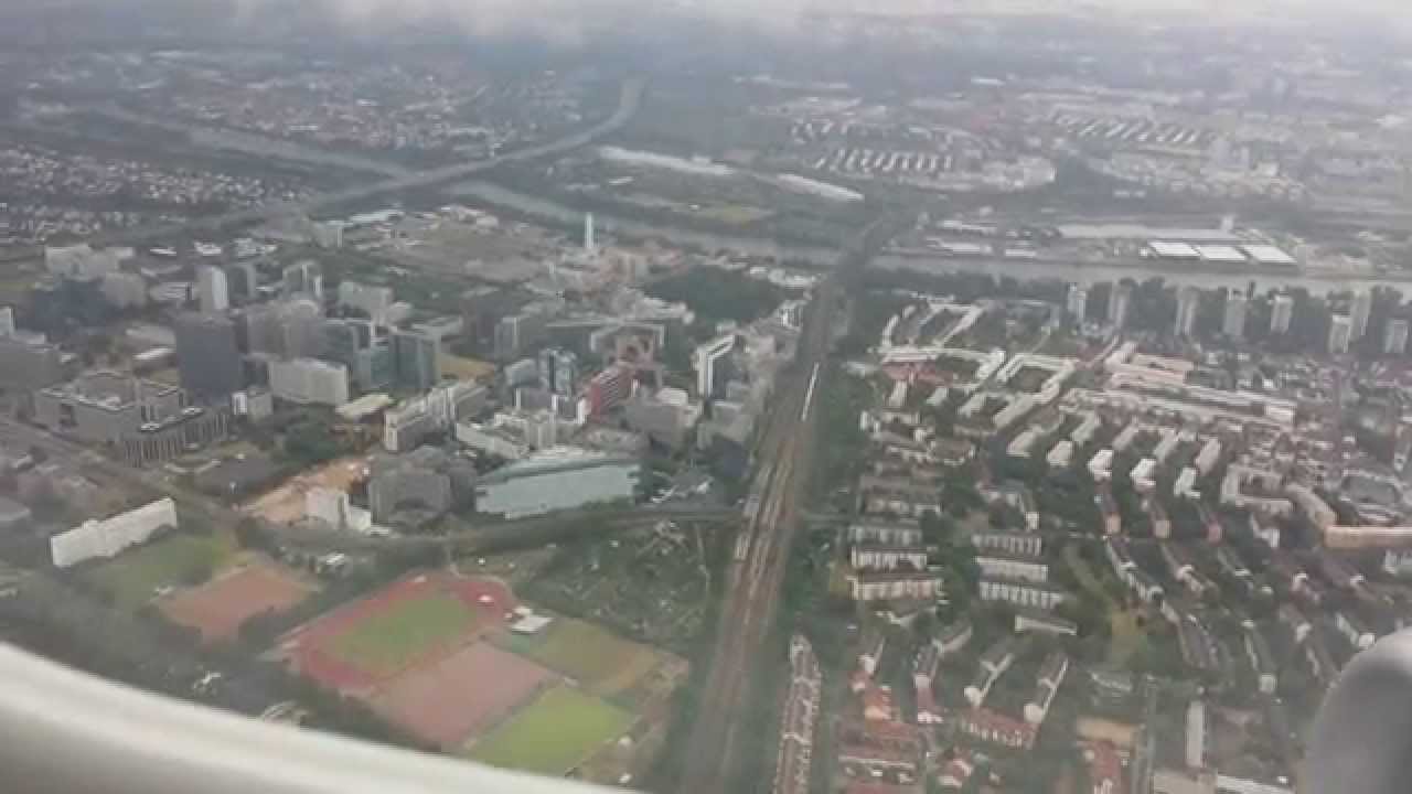 Landing Frankfurt Airport