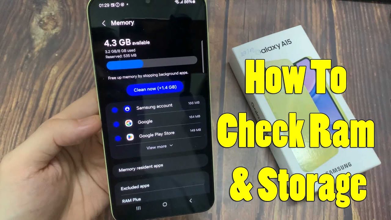 Samsung Galaxy A15: How To Check Ram and Storage