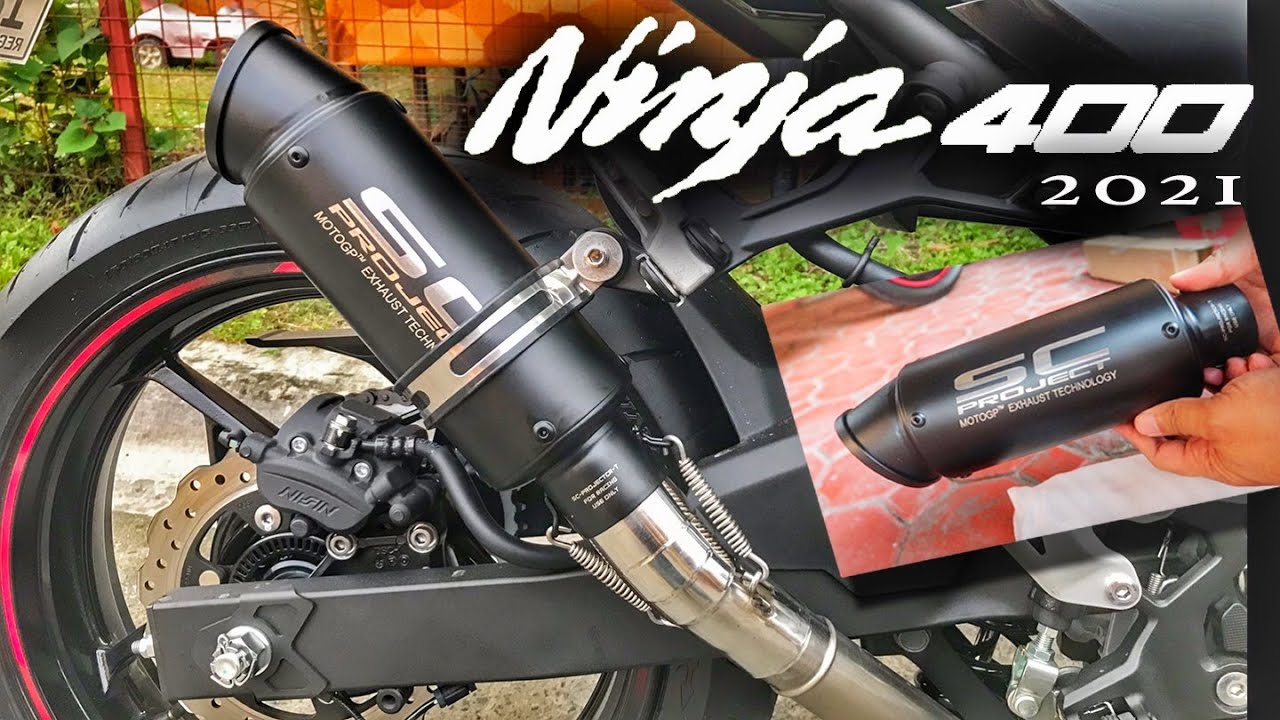 SC Project pipe | Ninja 400 2021 | How to install | Exhaust Sound